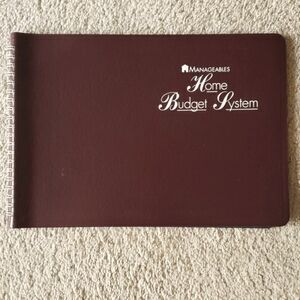 NWOT Home Budget System Spiral Bound Book